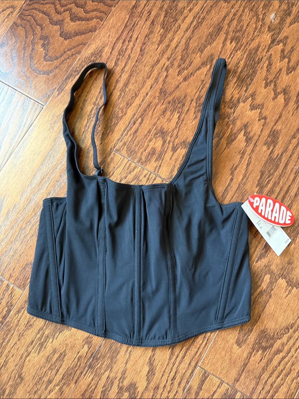 Parade Black Corset Crop Camisole